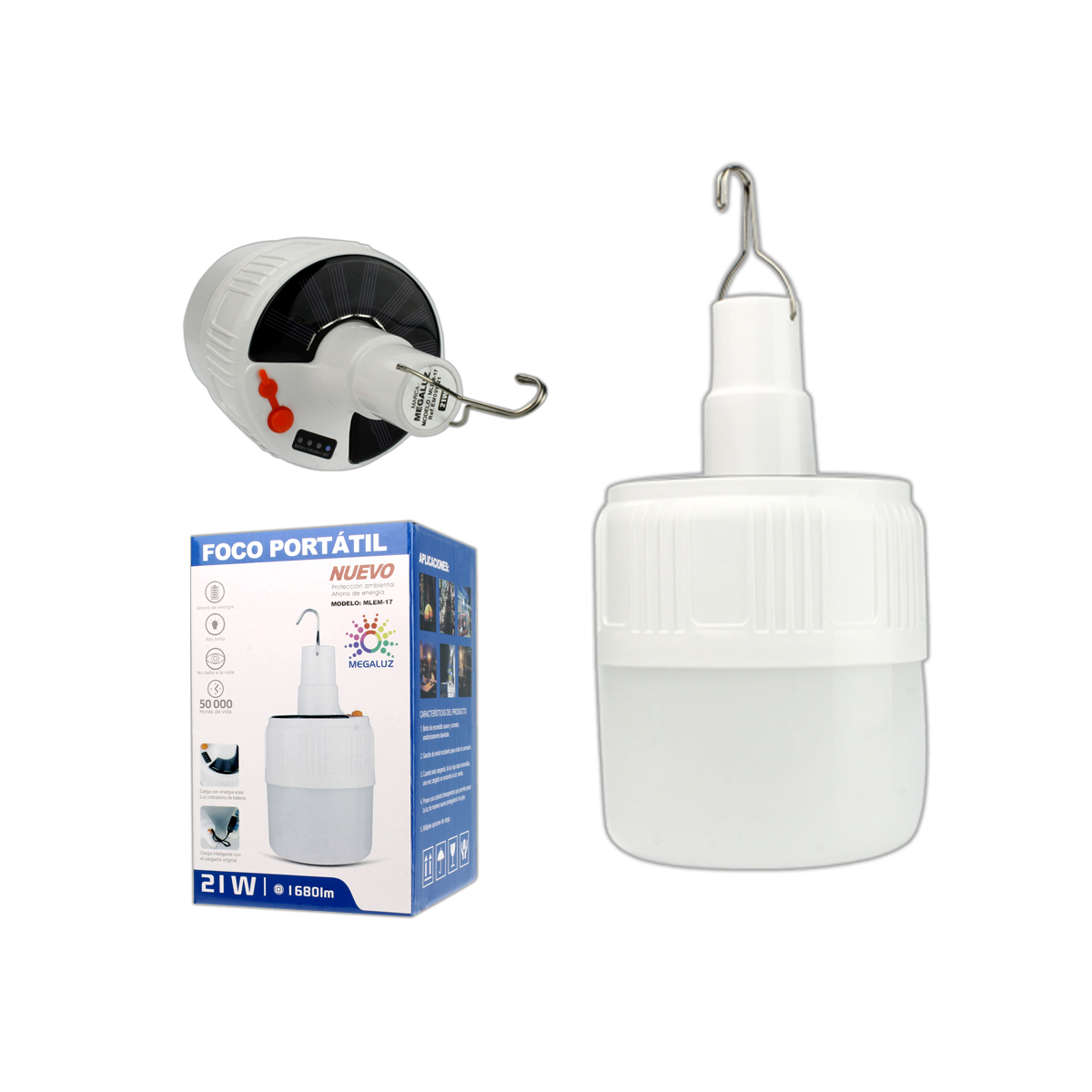 Foco LED Portátil Megaluz EM09W21