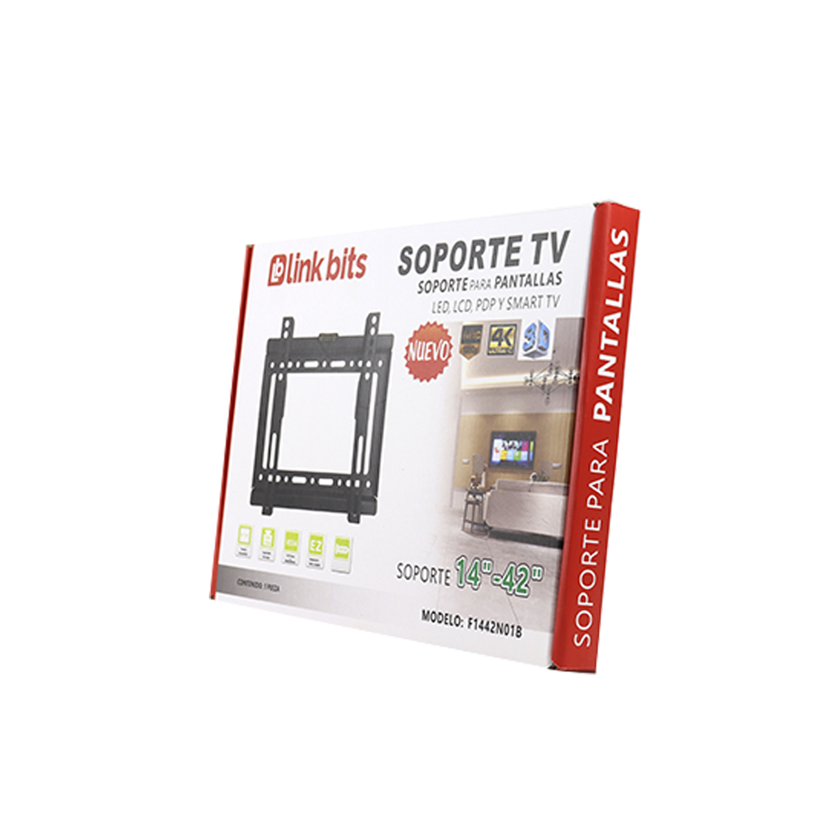 Soporte de Pared para TV 14" a 42" Link Bits F1442N01B