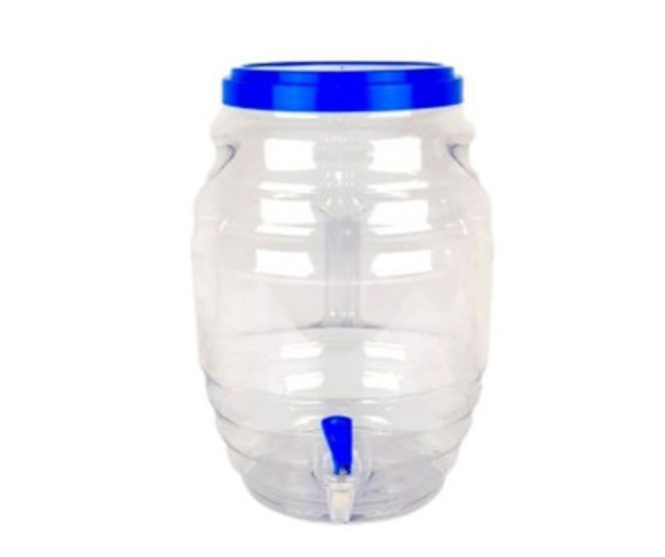 Vitrolero Barril Dispensador Plástico 20 Ltrs con Llave