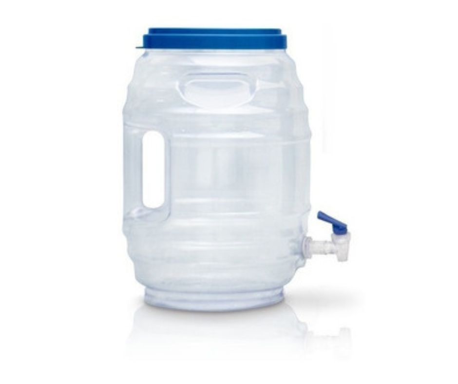 Vitrolero Barril Dispensador Plástico 20 Ltrs con Llave