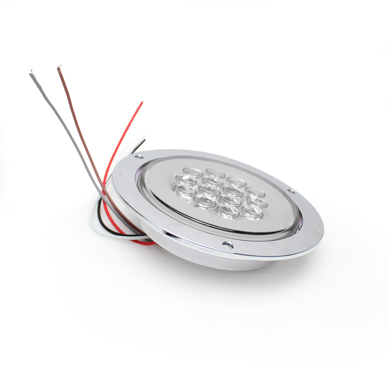 10 Plafon 14 Led Redondo Aro Plasma Gel 4 Funciones 12-24v