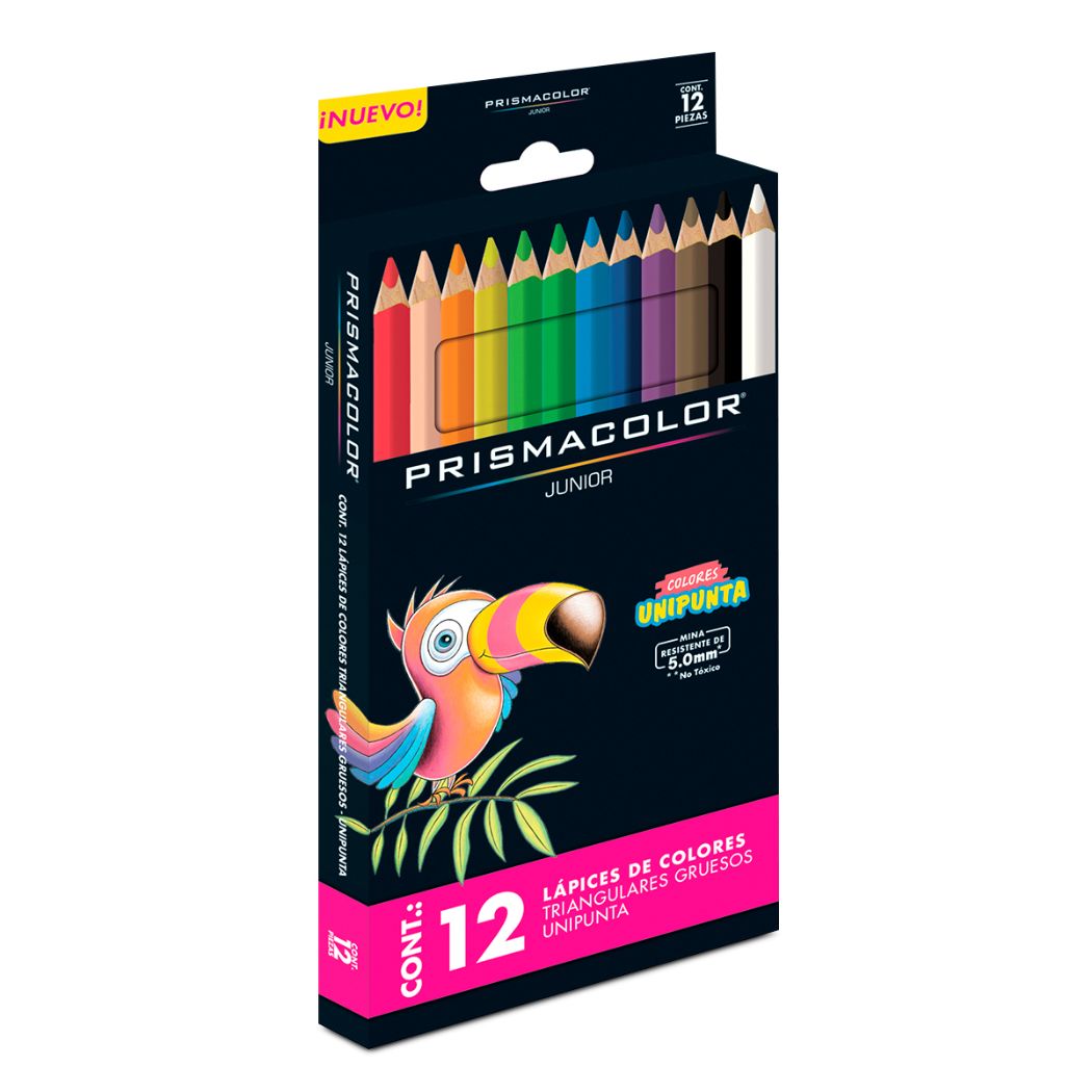 Lápices de Colores Triangulares Prismacolor Junior 12 pzas