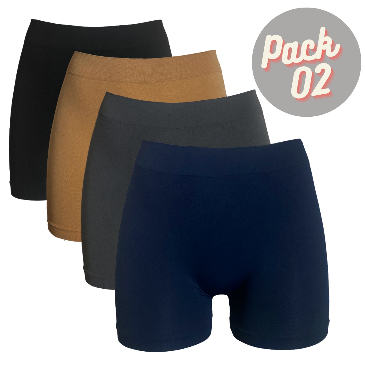 Pack 4 Shorts Corto Interior Mujer Bóxer Dama Microfibra Chore 