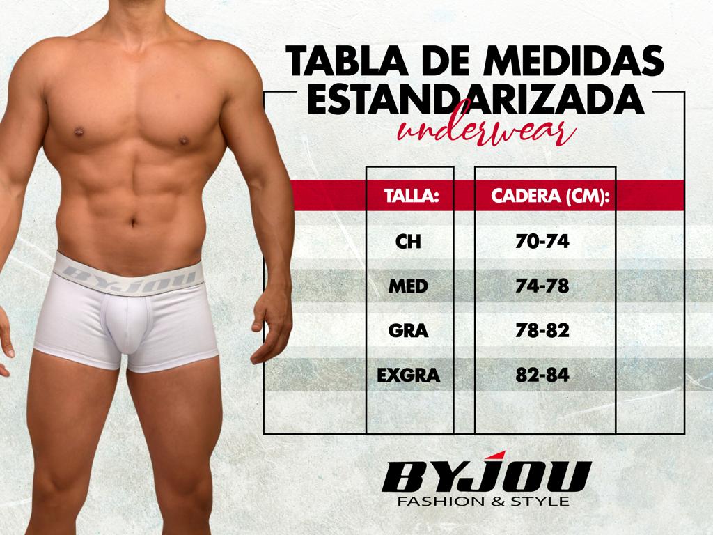 Trusa Boxer Calzon Briefs para hombre Byjou Underwear nautico0423