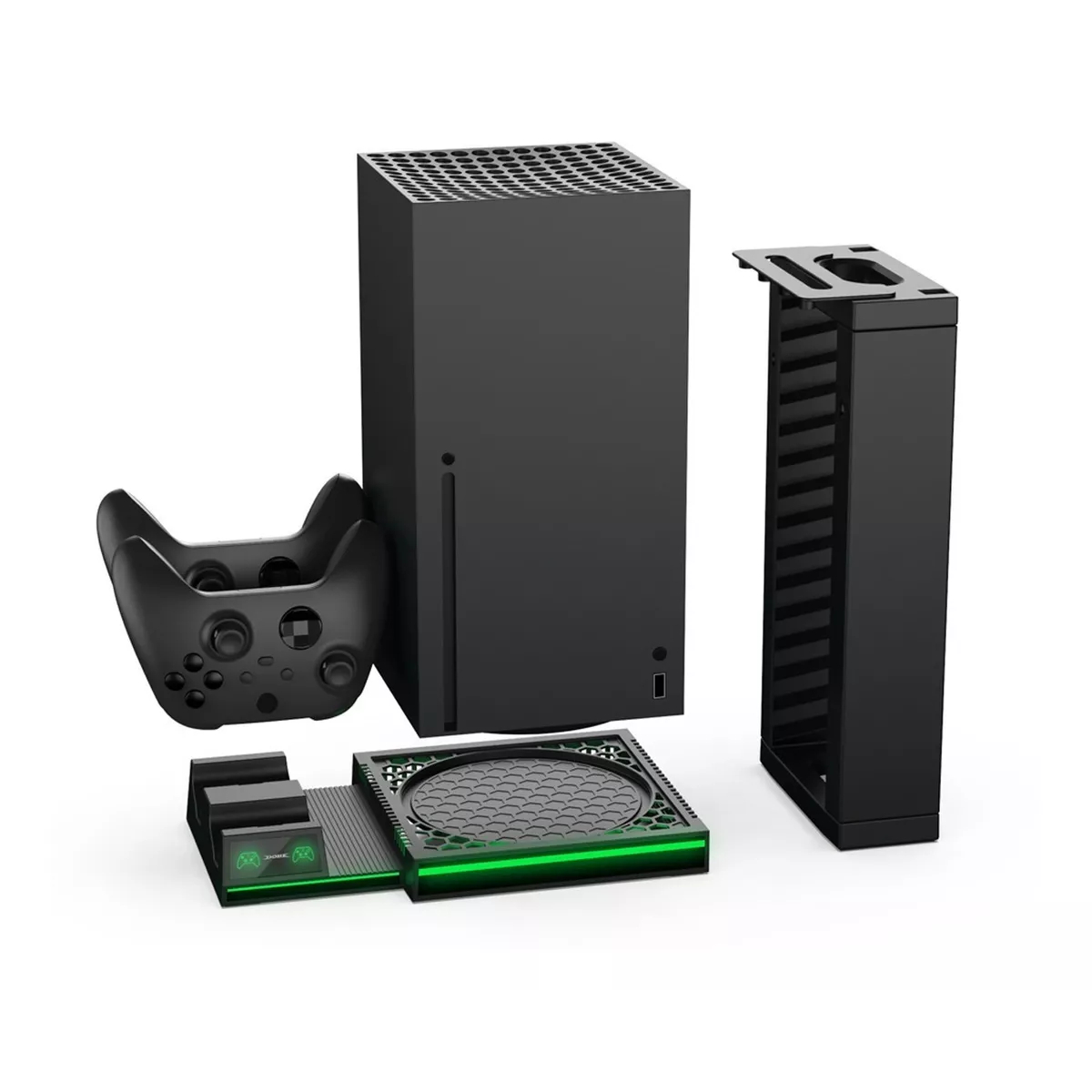 Base Vertical Enfriadora + 2 Puertos de Carga Apoya Juegos Compatible Xbox Series X (TYX-0667) 
