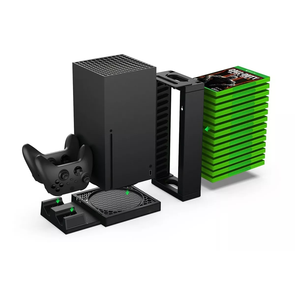 Base Vertical Enfriadora + 2 Puertos de Carga Apoya Juegos Compatible Xbox Series X (TYX-0667) 