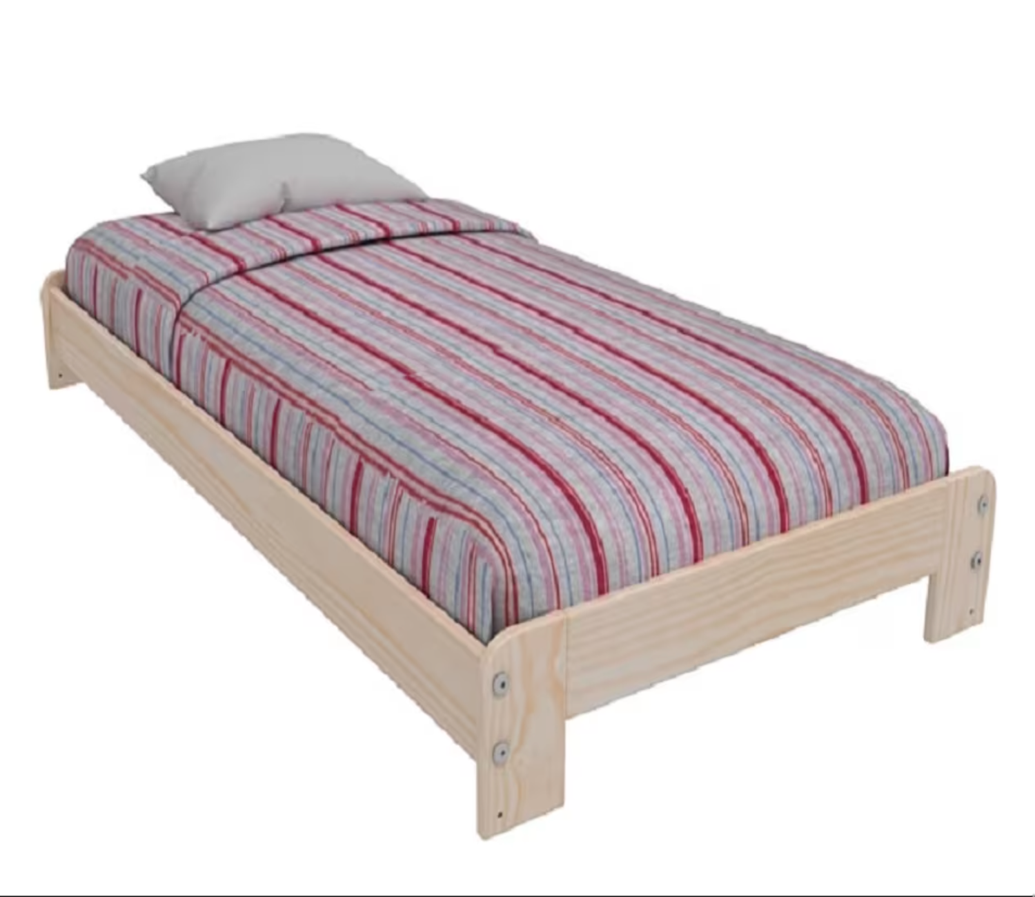 Cama De Piso Desarmable Individual Madera