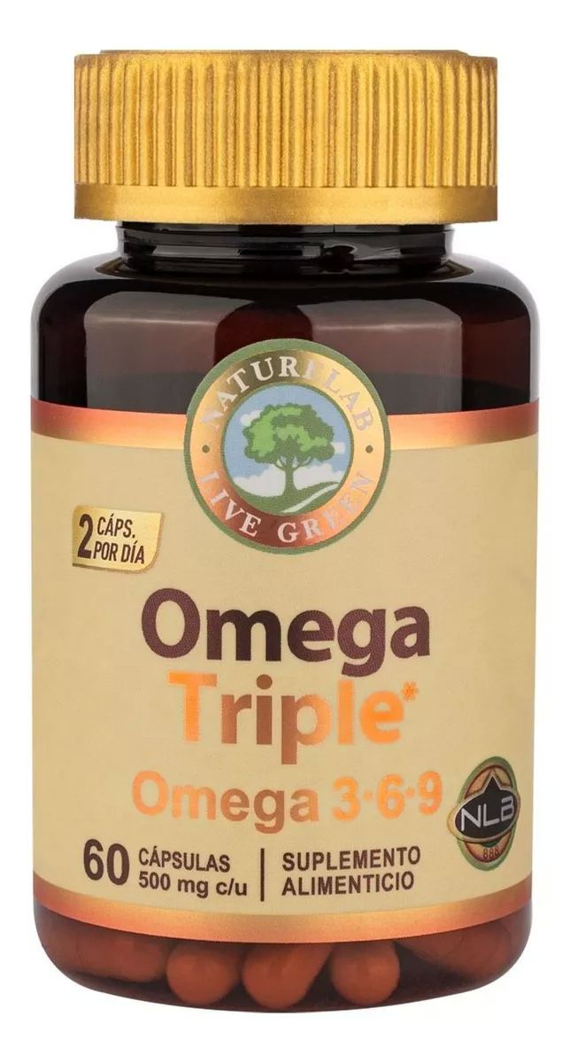 Omega Triple- Omega 3, 6 Y 9- 60 Cápsulas - Naturelab Sin Sabor