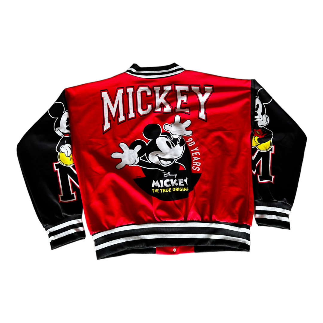 Chamarra Casual Bomber De Mujer Modelo Mickey Mouse y Minnie Mouse
