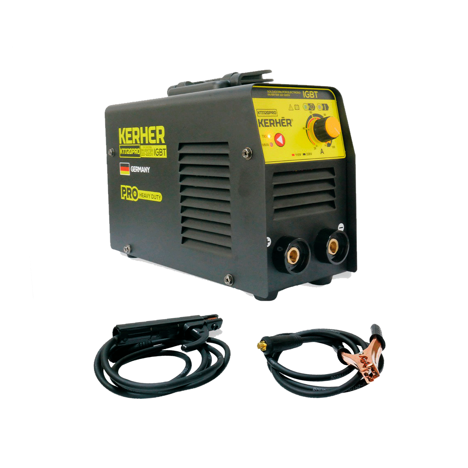 Soldadora Inversor Kerher KTI120PRO 110/220 V 120 A					 					