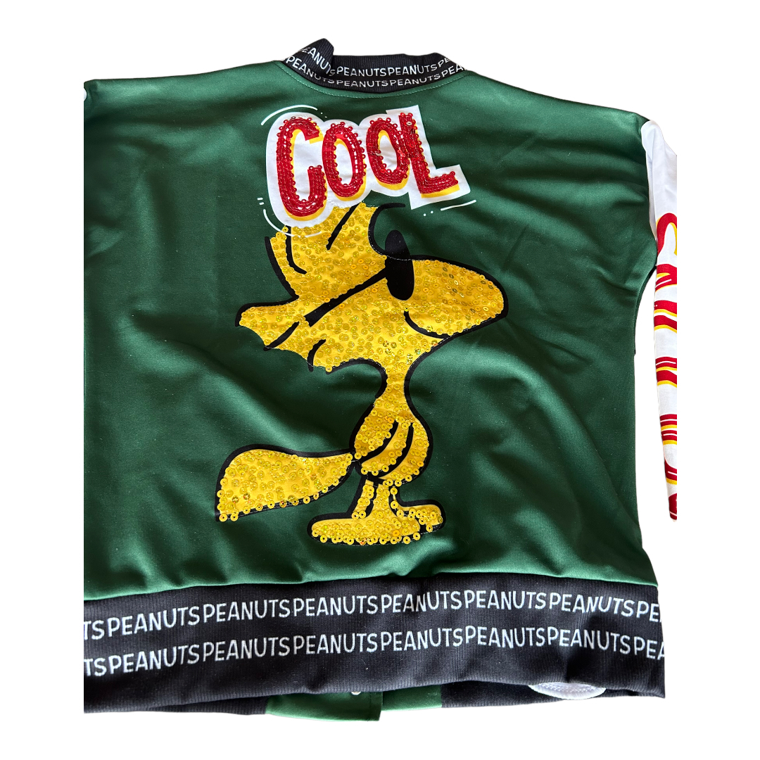 Chamarra Casual Bomber De Mujer Modelo Snoopy