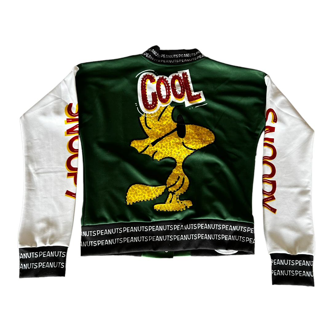 Chamarra Casual Bomber De Mujer Modelo Snoopy