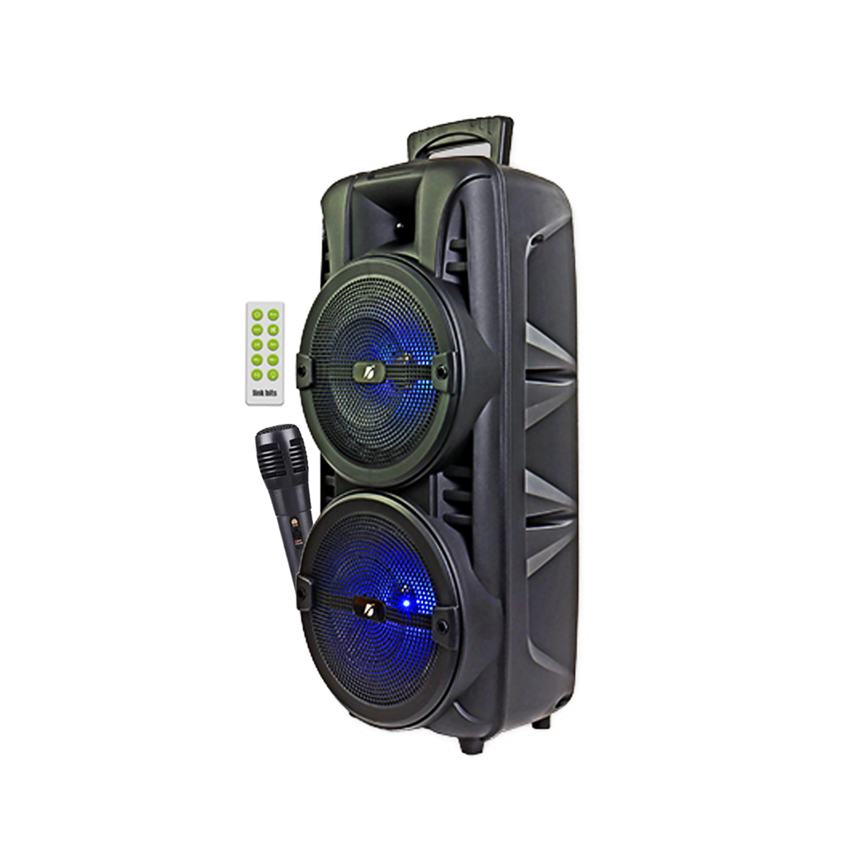 Bocina Doble de 8" con Bluetooth y Micrófono Incluido Link Bits KTS-1745