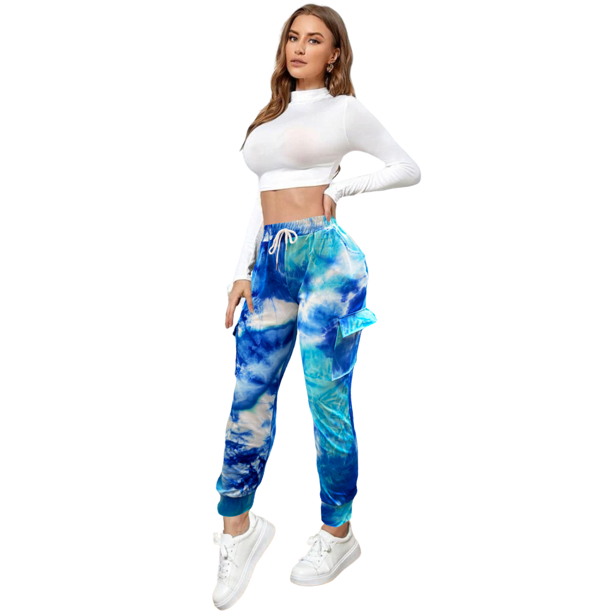Pants Mujer Casual Jogger Dama Tie Dye Leggins Gym Deporte