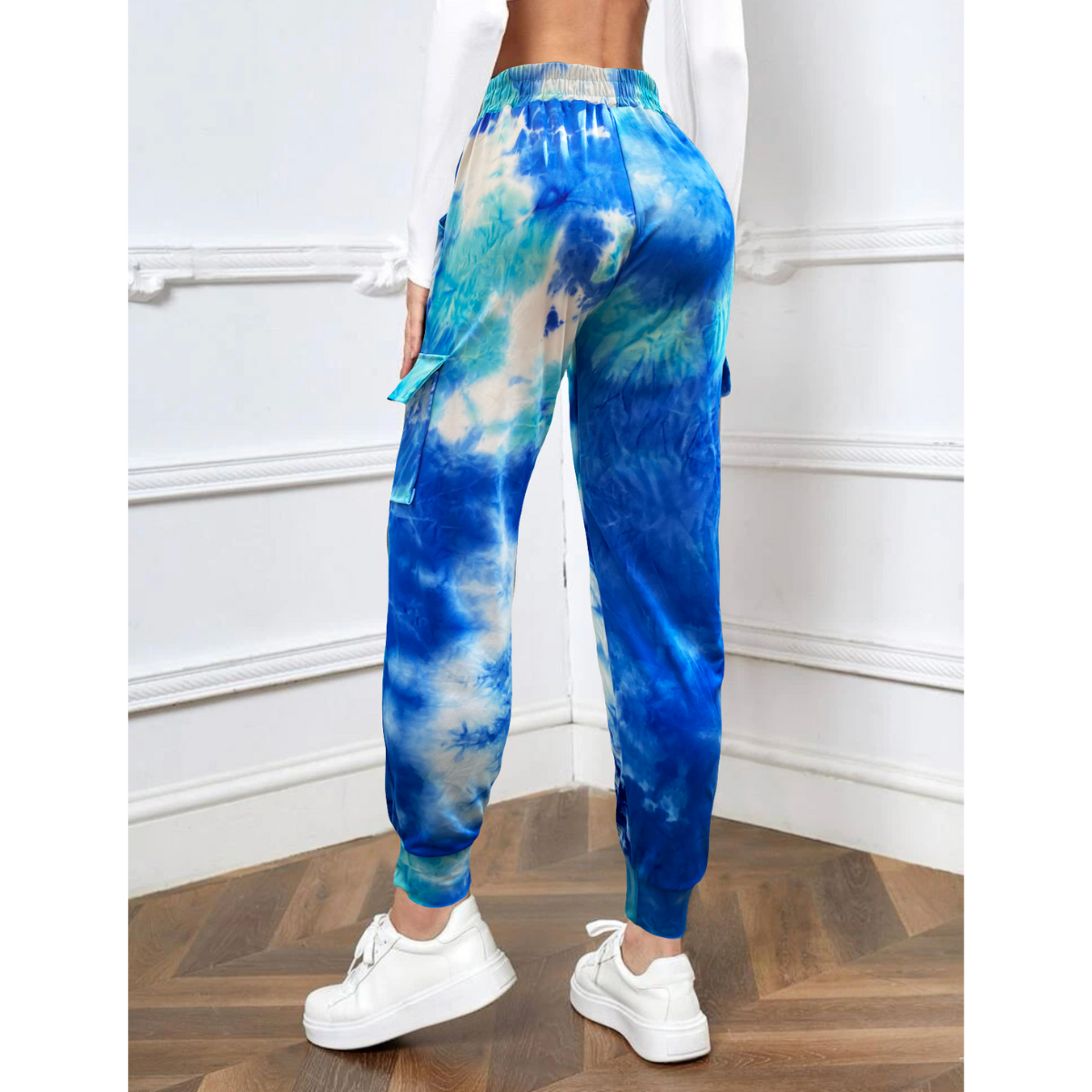 Pants Mujer Casual Jogger Dama Tie Dye Leggins Gym Deporte