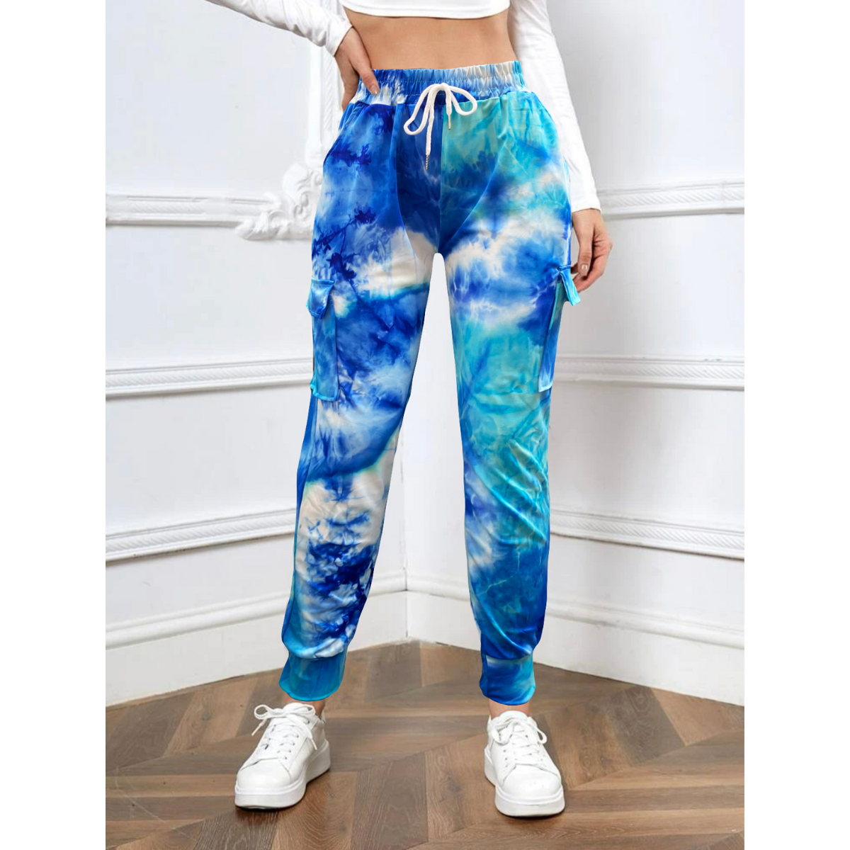 Pants Mujer Casual Jogger Dama Tie Dye Leggins Gym Deporte