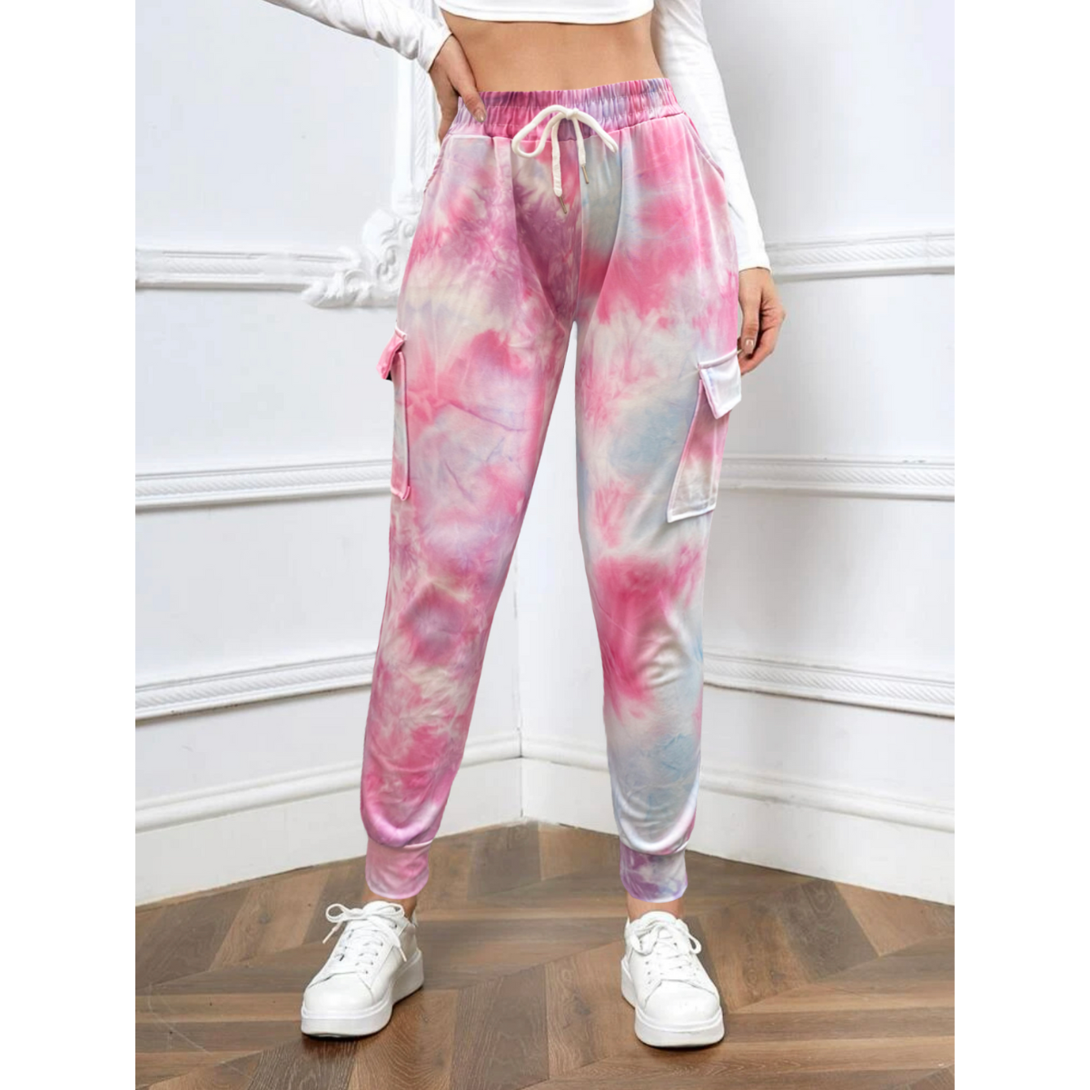 Pants Mujer Casual Jogger Dama Tie Dye Leggins Gym Deporte