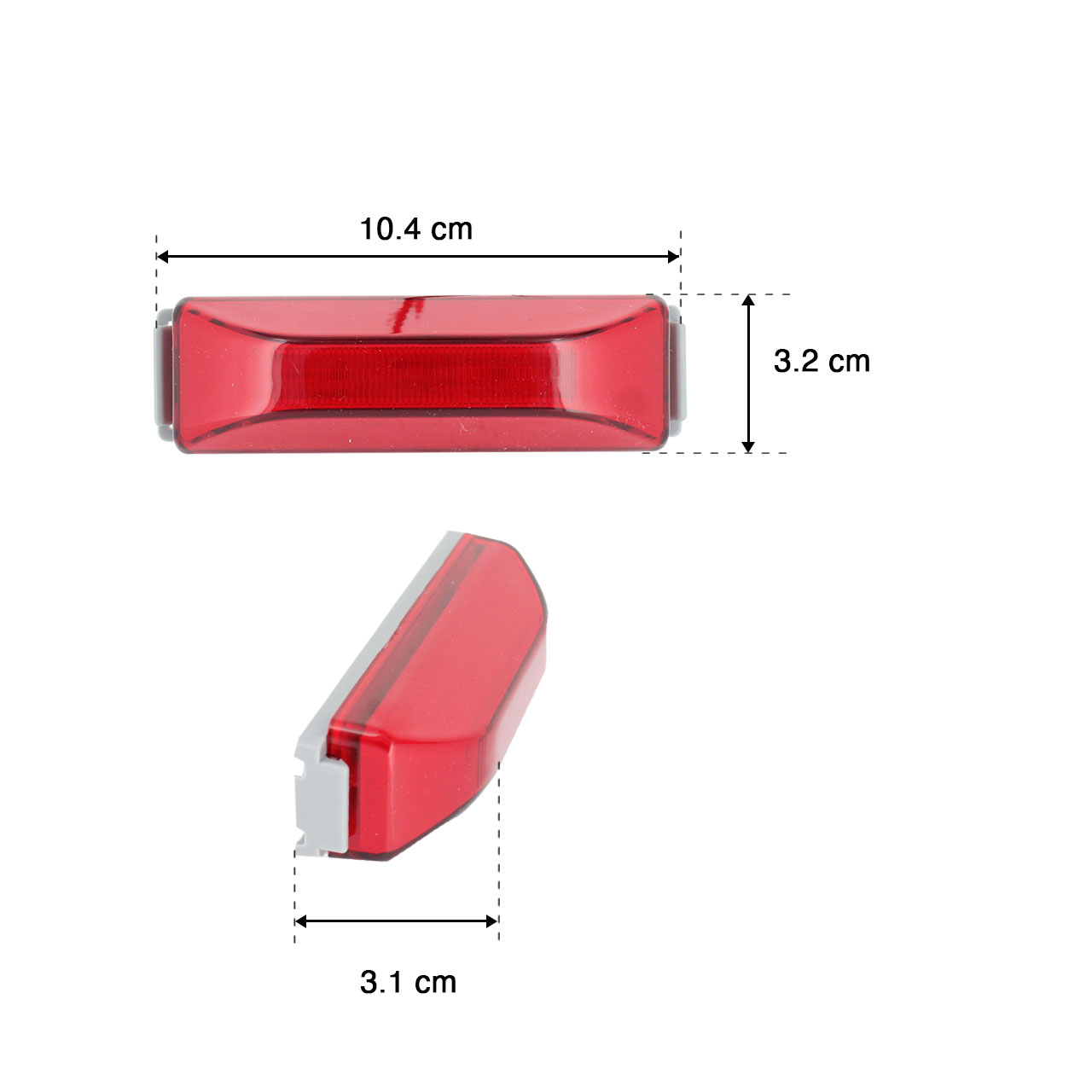 10 Plafones 10 Led Lateral Alta Baja Tractocamion 12-24v