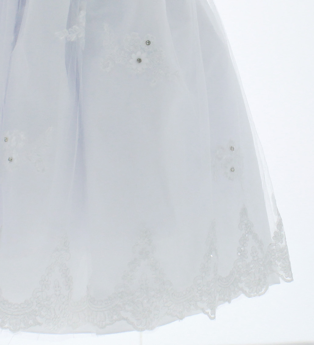 Vestido Blanco Primera Comunión o Ceremonia  6 a 16 años 3359.