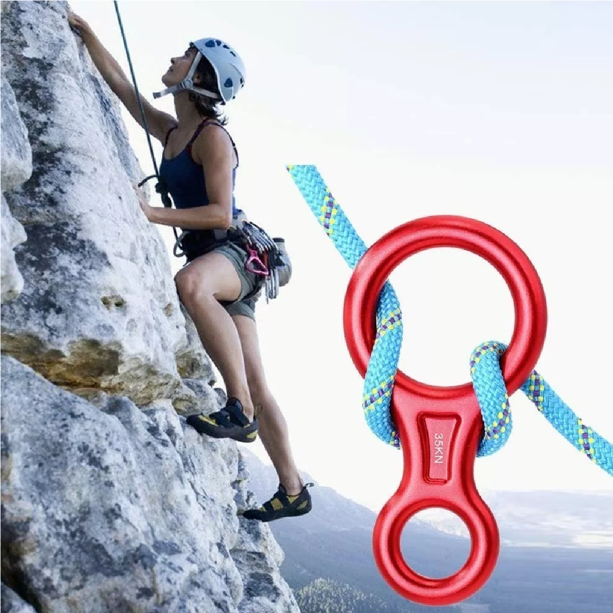 Descensor 8 Ocho Rapel Espeleología Cañonismo Escalada