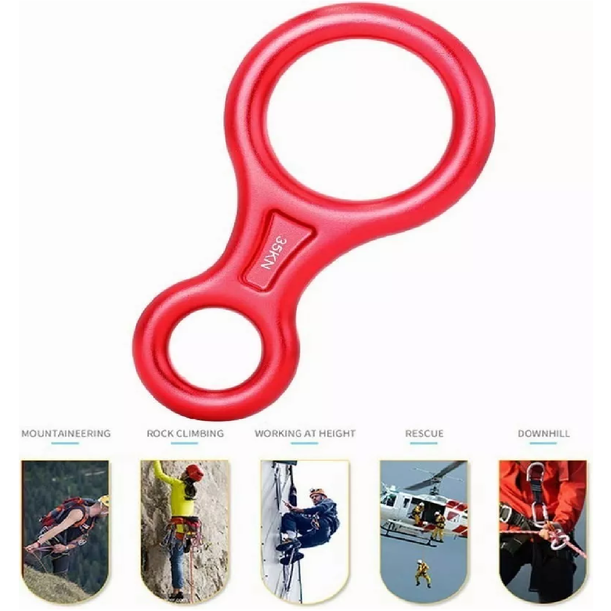 Descensor 8 Ocho Rapel Espeleología Cañonismo Escalada