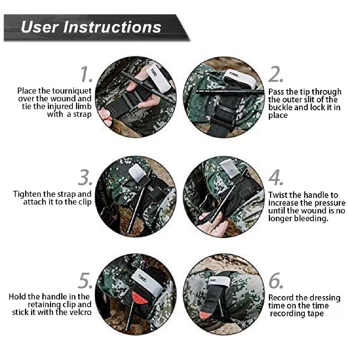 Torniquete Emergencia Supervivencia Tactico