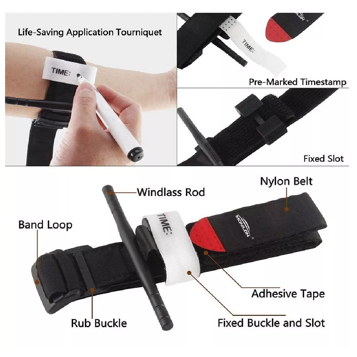 Torniquete Emergencia Supervivencia Tactico