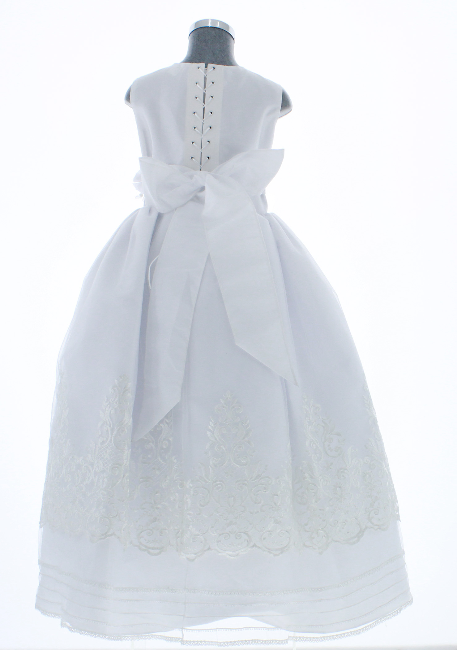 Vestido Blanco Primera Comunión o Ceremonia  6 a 16 años 3360.