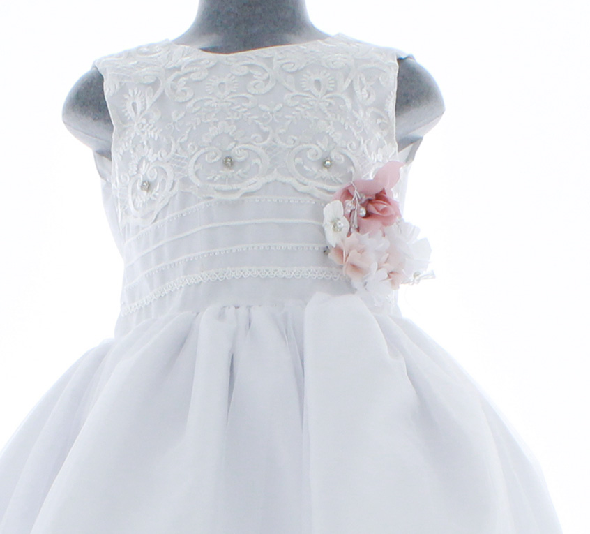Vestido Blanco Primera Comunión o Ceremonia  6 a 16 años 3360.