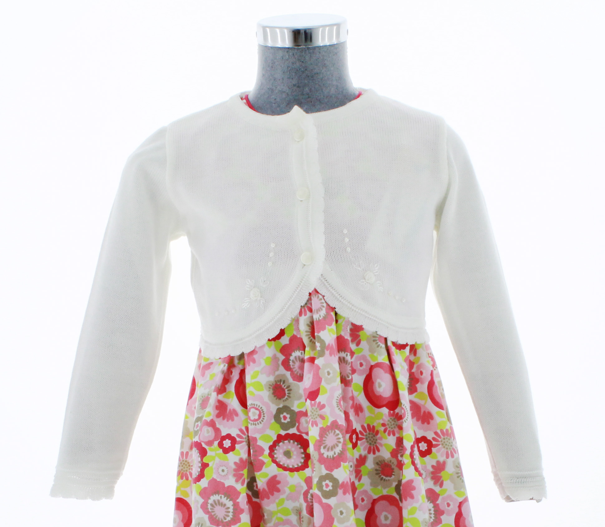 Sueter Niña Bolero Tejido Color Beige Claro 3390 1 a 16 Años.