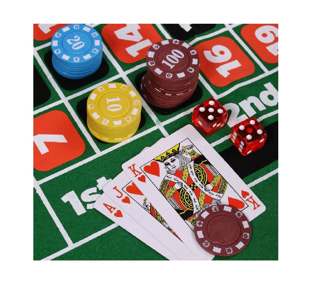 4 En 1 Juego Casino Dados, black Jack, Texas Hold Em Y Ruleta