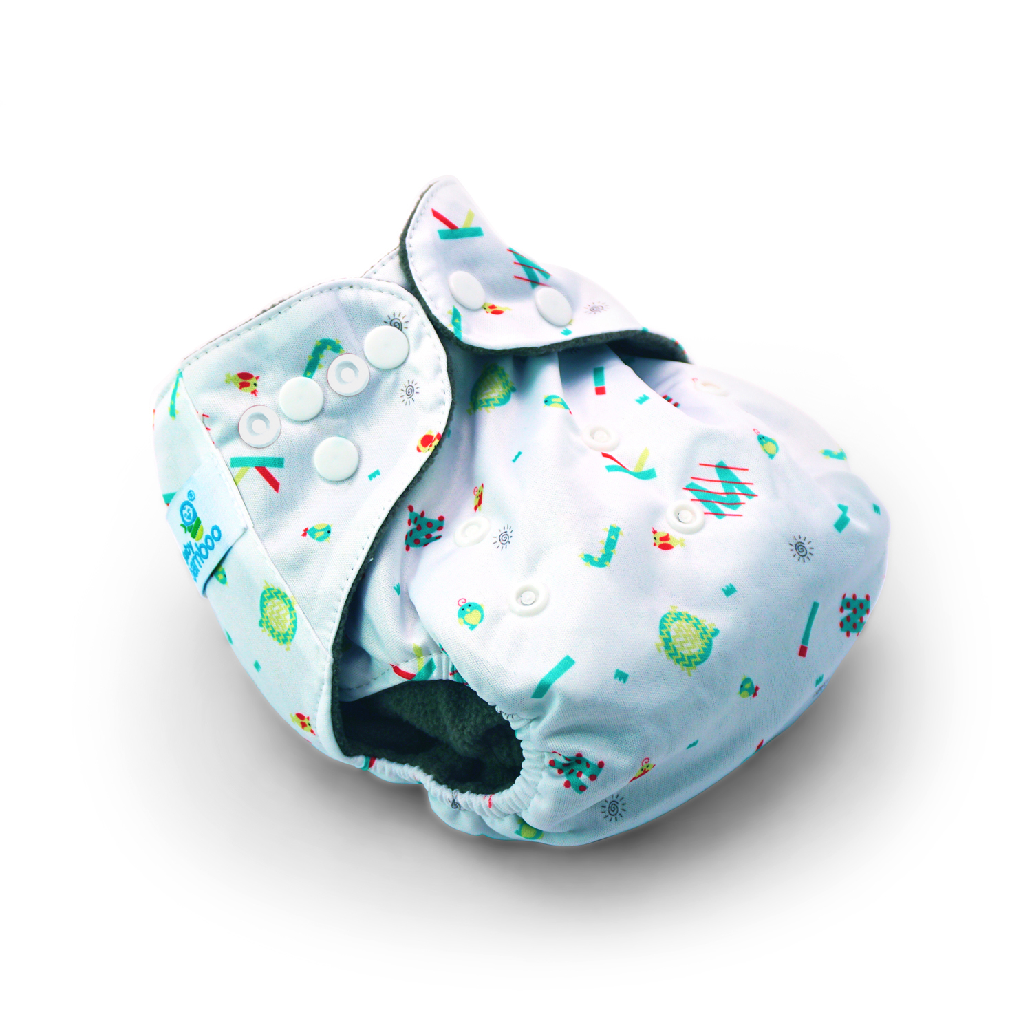 5 Pañales Ecológicos estampados Interior Bambú + 5  Insertos microfibra de 4 capas NIÑA.