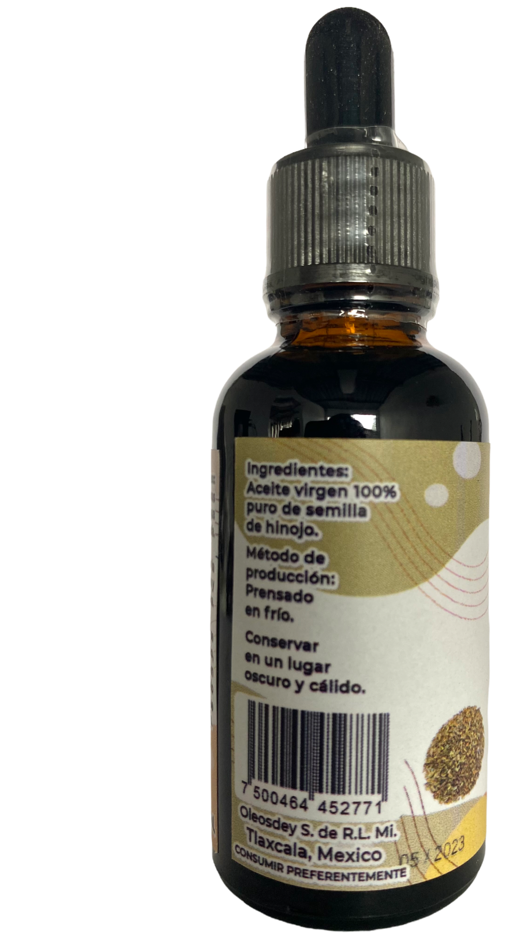 Aceite virgen de semilla de Hinojo (Prensado en frio)