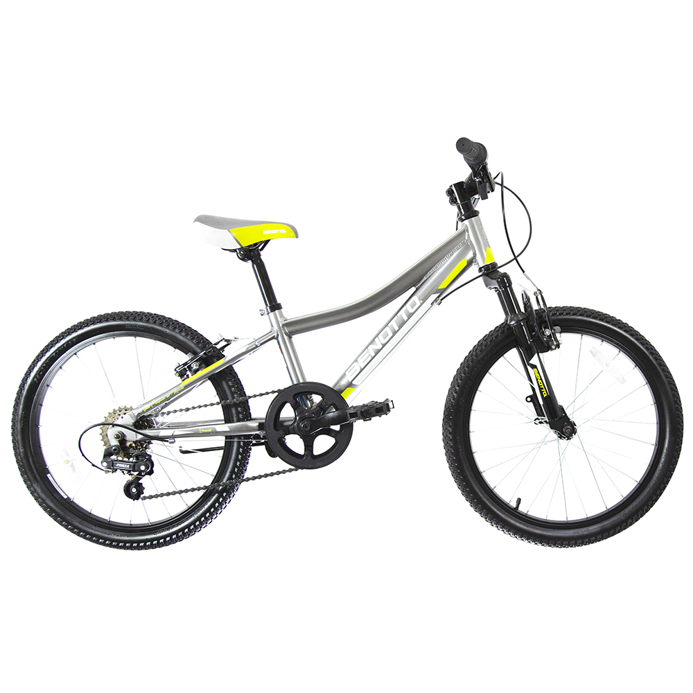 Bicicleta BENOTTO Montaña SERENGUETI R20 Aluminio 6V. Plata/Negro Niño