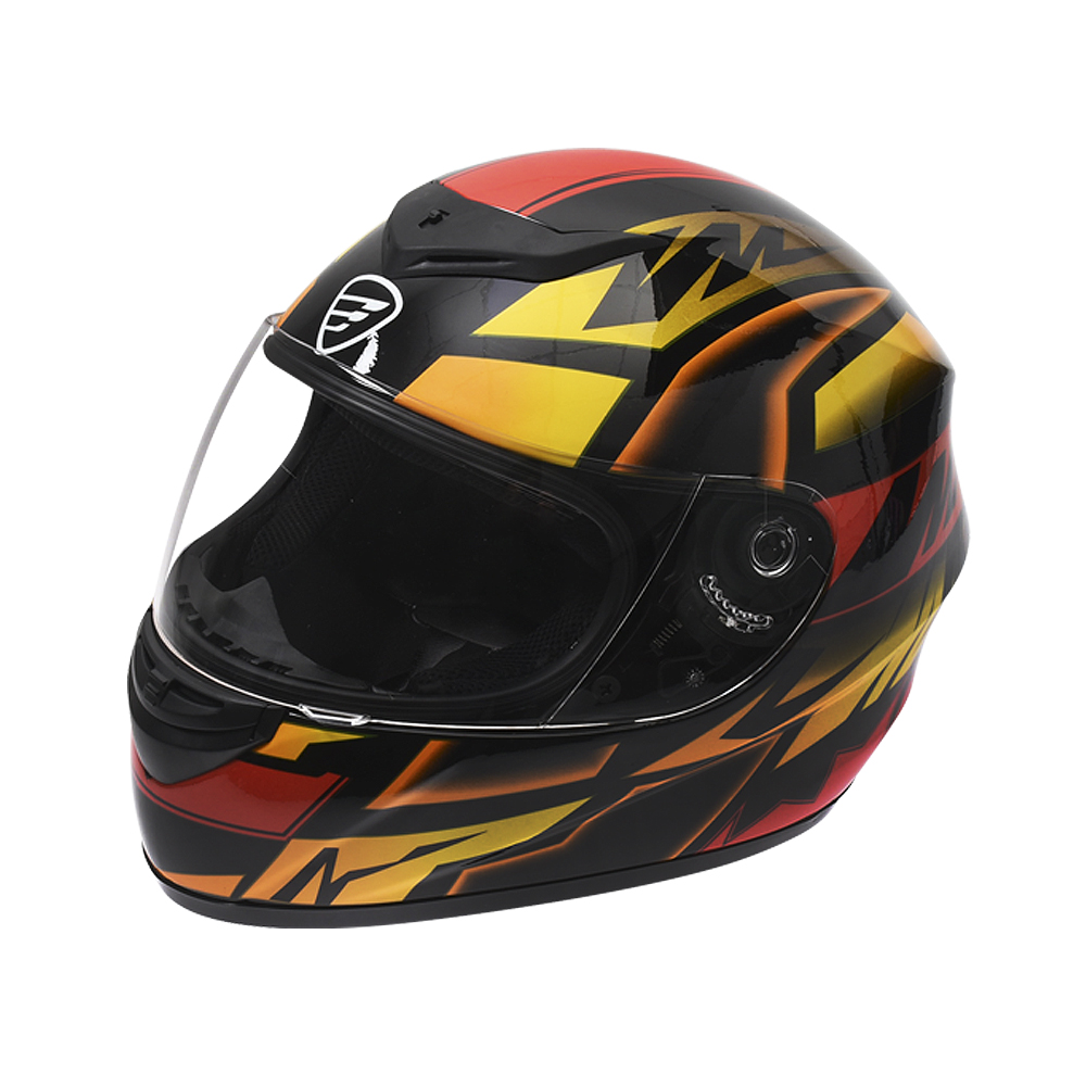 Casco Moto Cerrado ITALIKA Relámpago Certificado DOT Amarillo/Rojo/Negro