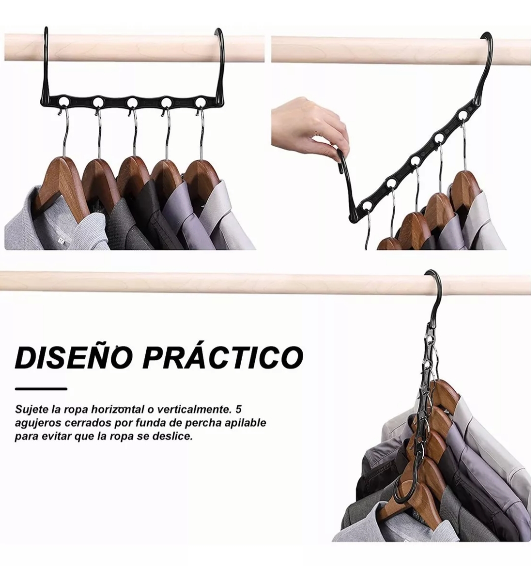 Ganchos Mágicos Para Ahorrar Espacio, Paquete De 10.