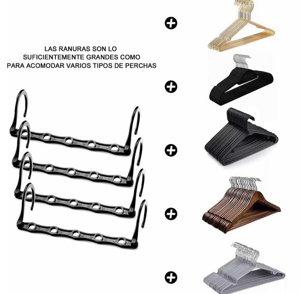 Ganchos Mágicos Para Ahorrar Espacio, Paquete De 10.