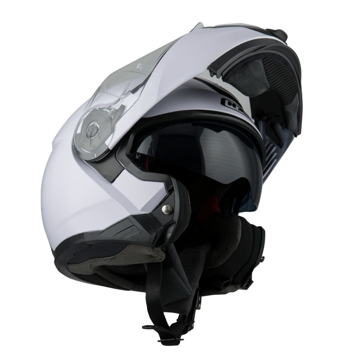 Casco Moto Abatible NZI COMBI 2 DUO Certificado ECE Blanco