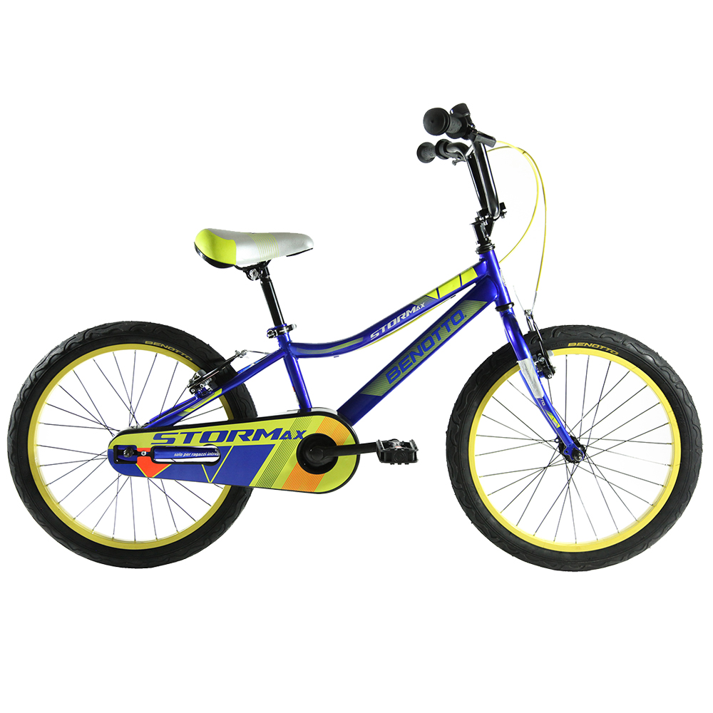 Bicicleta BENOTTO Cross STORMAX R20 Acero 1V. Azul Brillante Niño