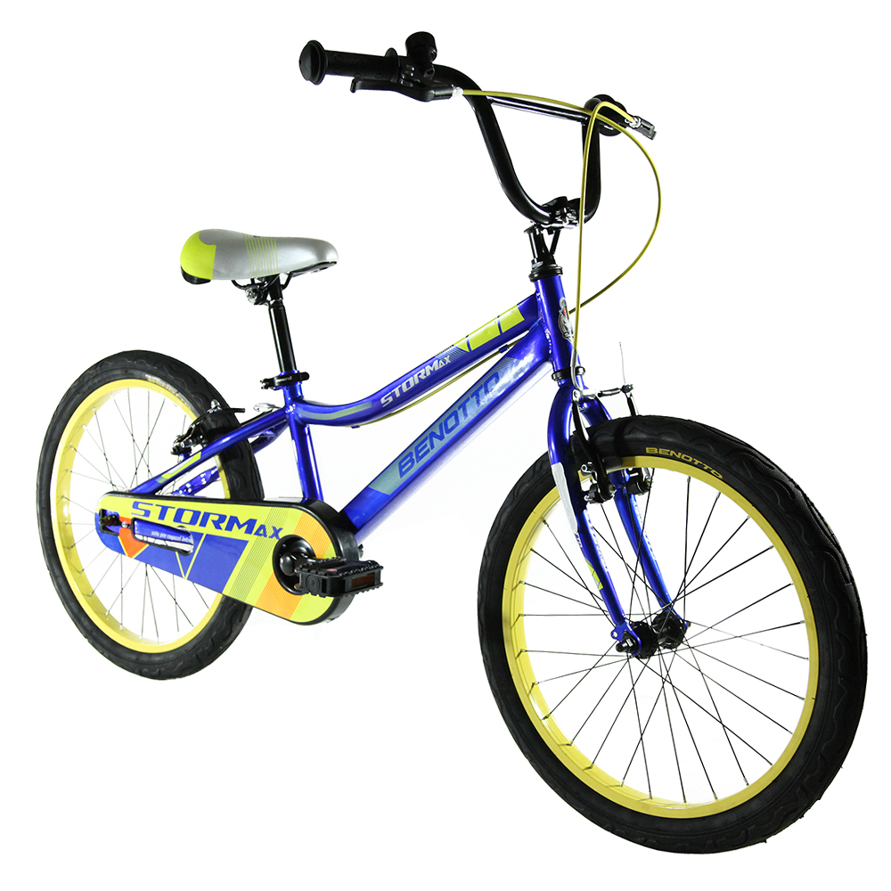 Bicicleta BENOTTO Cross STORMAX R20 Acero 1V. Azul Brillante Niño