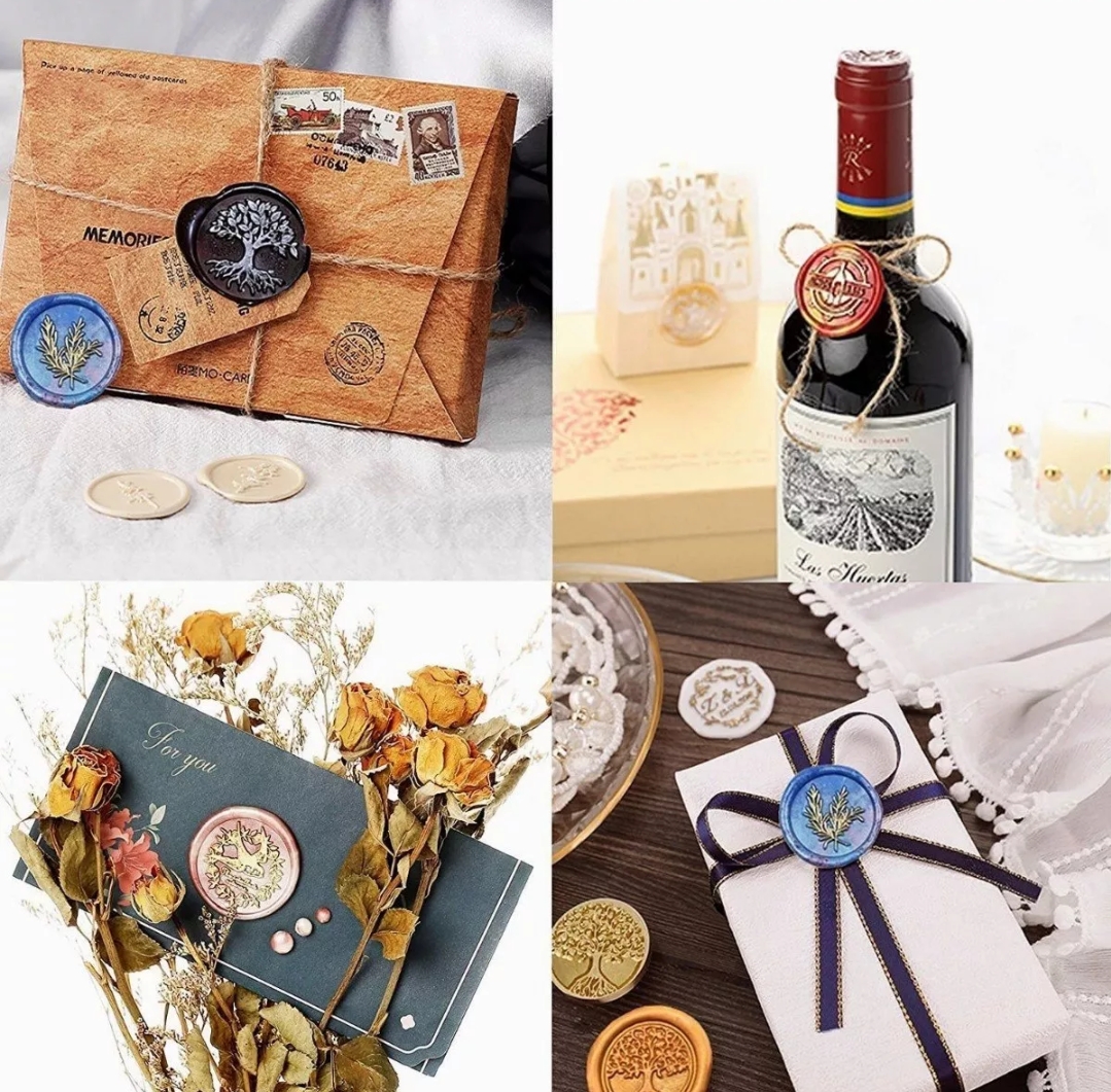 Pastillas De Cera De Sellado De 24 Color Para Sellos 619 Pcs