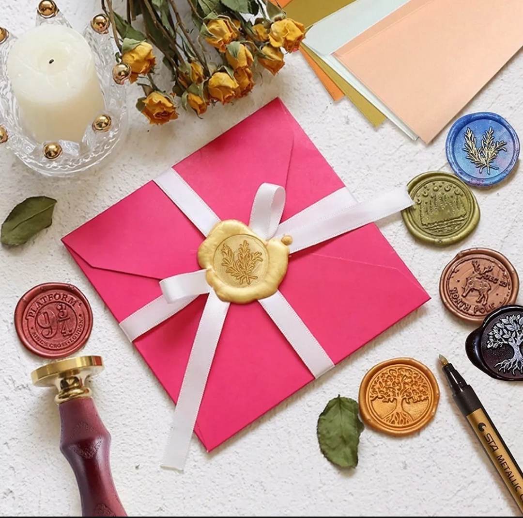 Pastillas De Cera De Sellado De 24 Color Para Sellos 619 Pcs