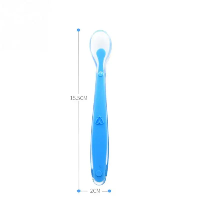 4 Cucharas De Silicon Para Bebé Varios Colores