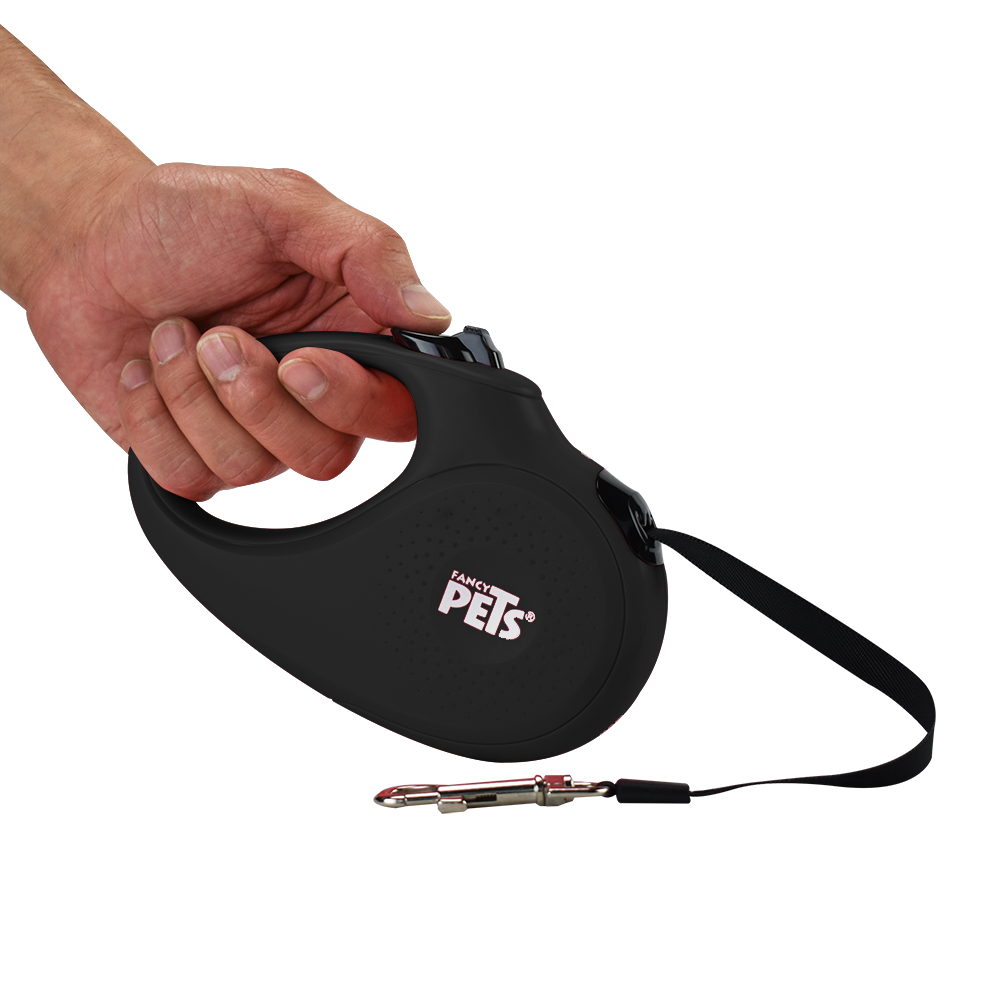 Fancy Pets Correa Retráctil Color Negra de 5 Metros para Perro Tamaño Extra Grande