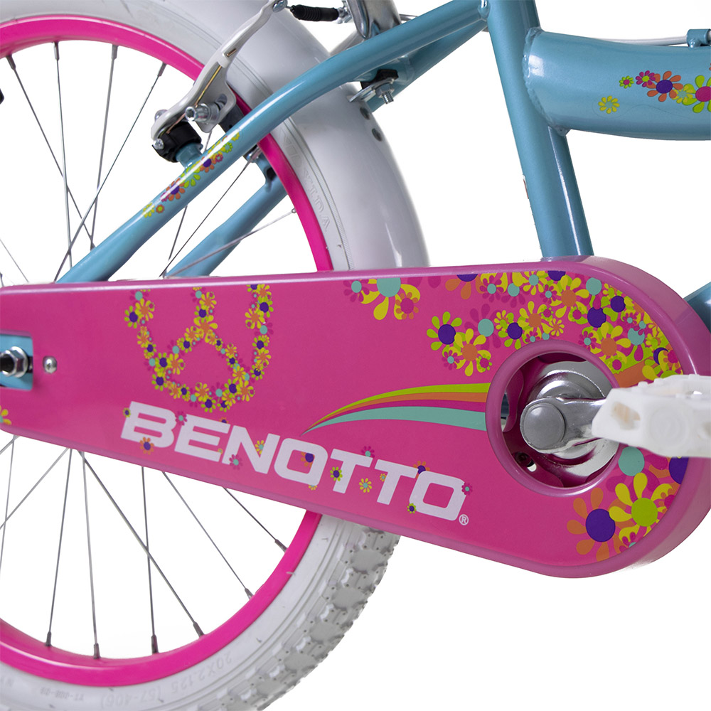 Bicicleta BENOTTO BMX FLOWER POWER R20 Acero 1V. Azul Frio/Azul Niña