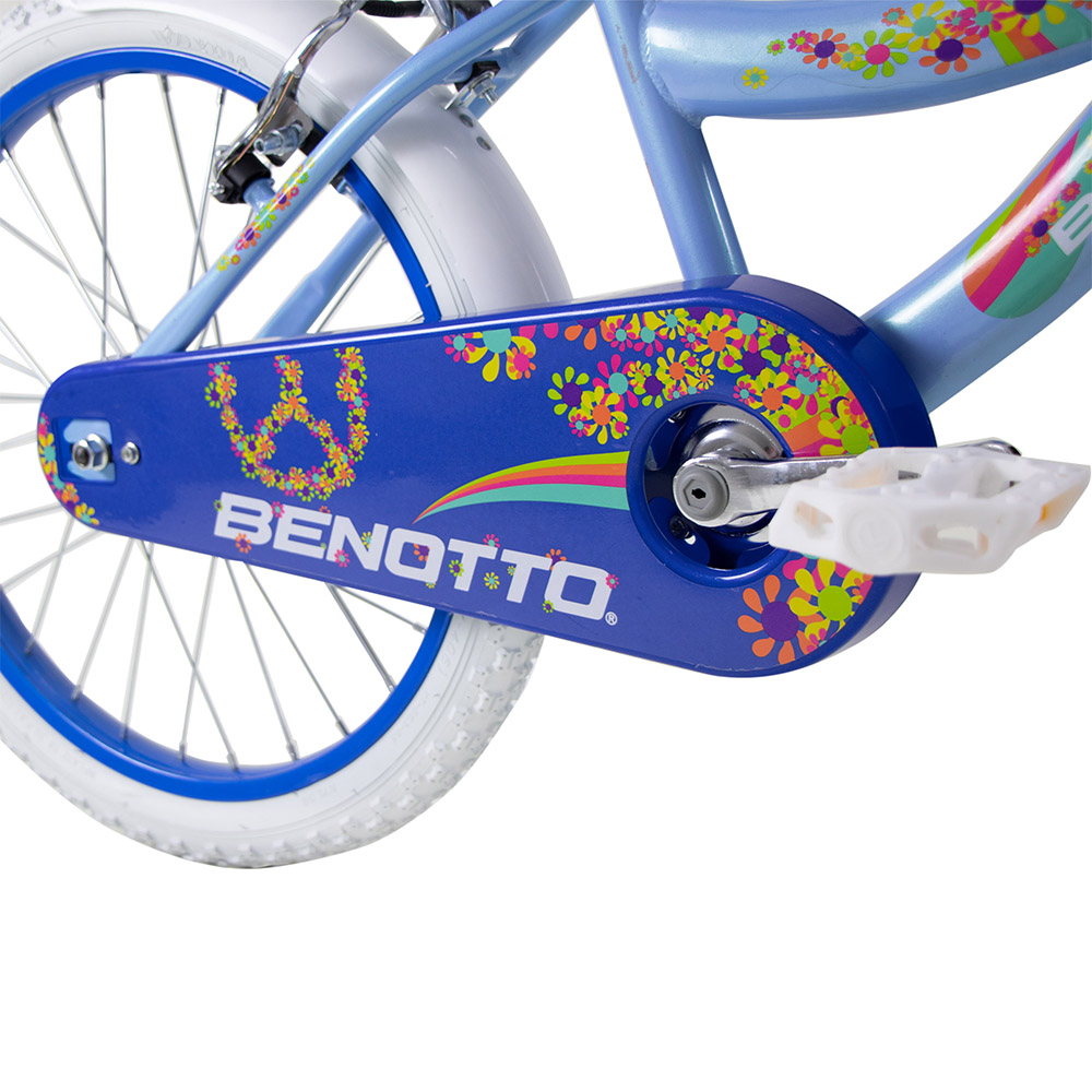 Bicicleta BENOTTO BMX FLOWER POWER R20 Acero 1V. Azul Frio/Azul Niña