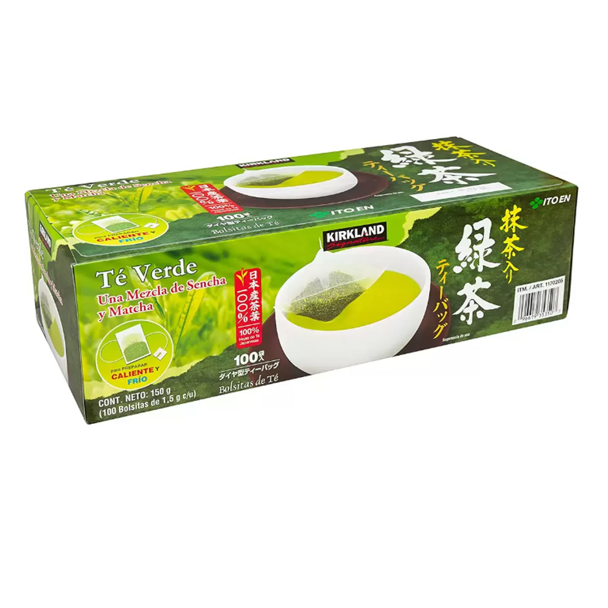 Té Verde Japonés 100 sobres Kirkland Signature