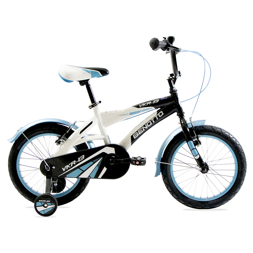 Thombike 12 Pulgadas Bicicleta Niño Azul Negro 3-4, 5 Años Ruedines Bike