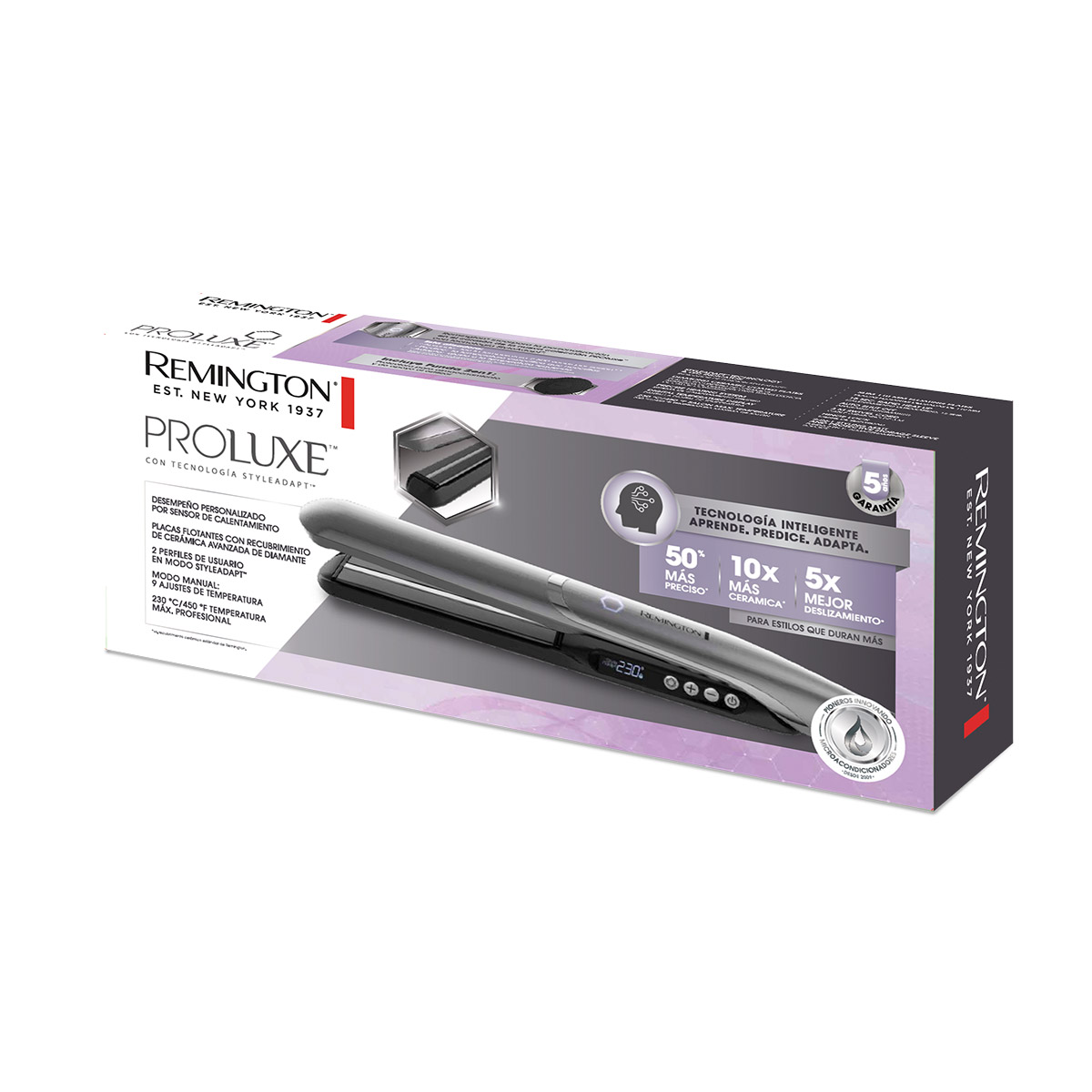 Plancha Alisadora Remington S29A Tecnología Styleadapt
