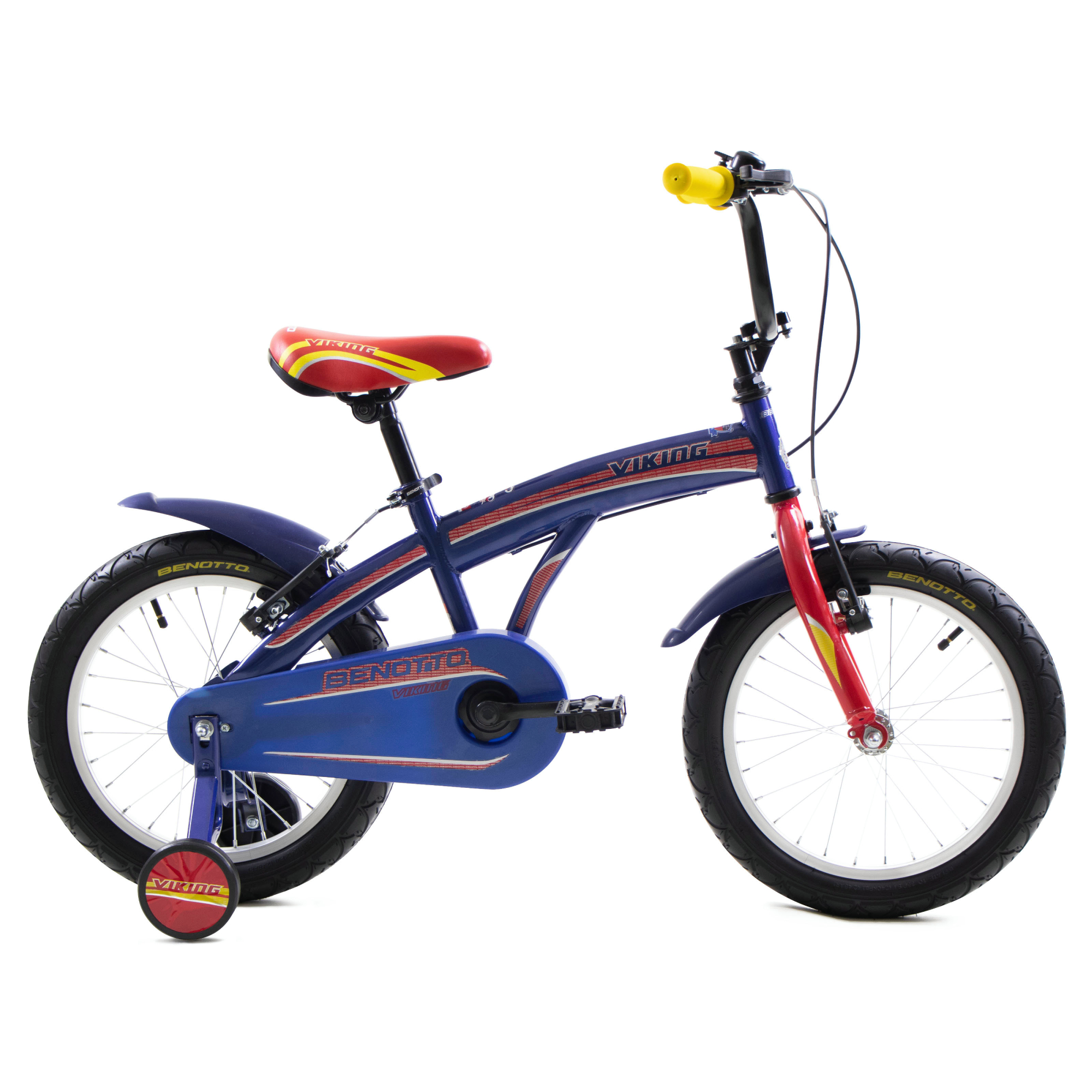 Bicicleta BENOTTO Infantil VIKING R16 Acero 1V Azul Brillante/Rojo. Niño